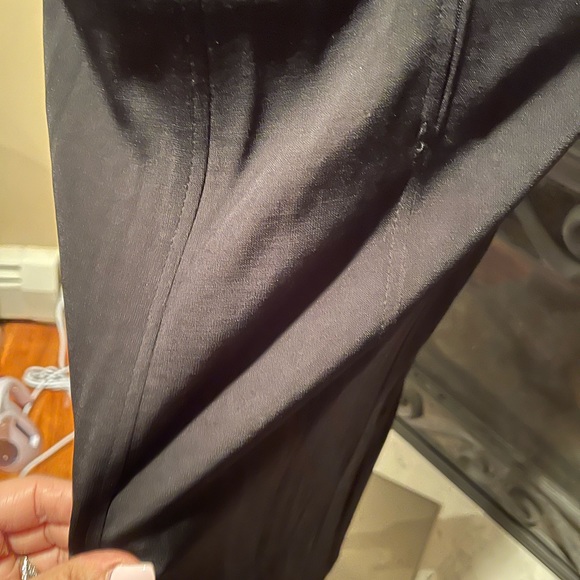 Y2K Vintage Tadashi Women’s Blk Sleeveless Tuxedo Style Full Length Dress SZ S - Picture 12 of 13